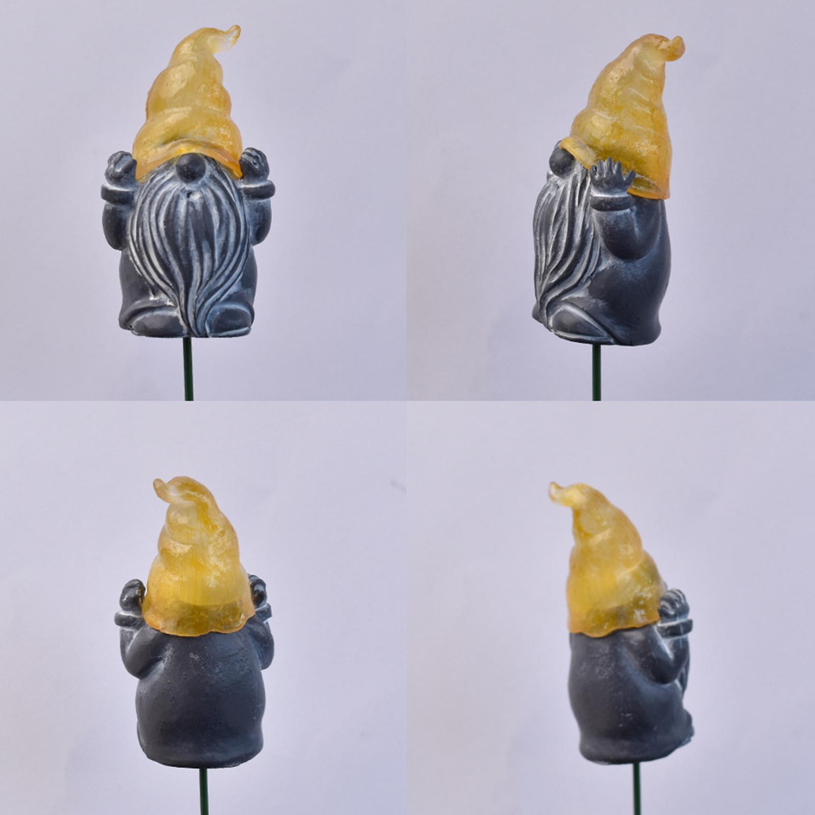 Resin Art Of Flowers - Decorative Yard Stakes 3-Piece Glowing Resin