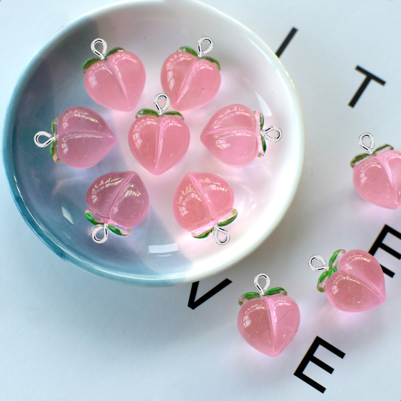 Resin Art Kits For Adults - 10Pcs New Transparent Peach Flat Resin