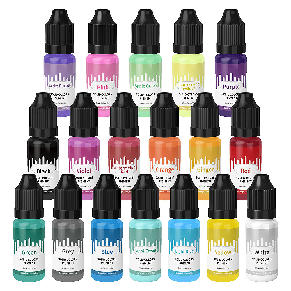 Resin Color Paste - 18Colors 10ml Macaron Solid Pastel Color