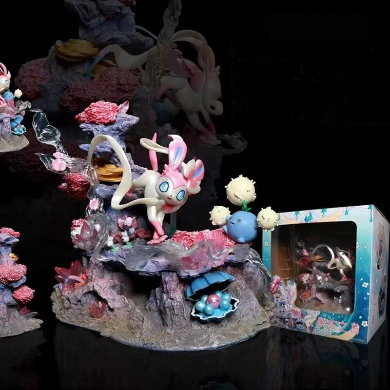 Resin Art Things - Gk Figure Sylveon Shroomish Clamperl Fairy