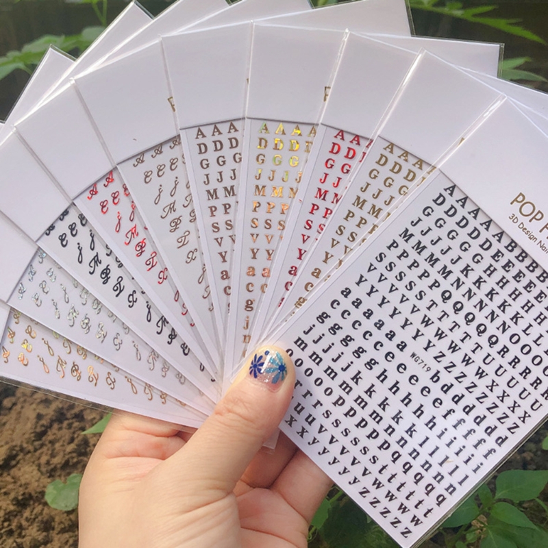 Resin Art Equipment - 1PCS New English Alphabet Nail Art
