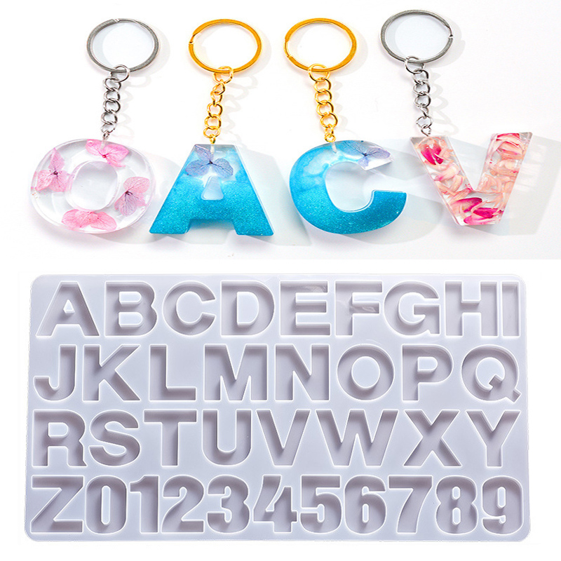 Resin Color Paste - Alphabet Epoxy Resin Silicone Mold DIY