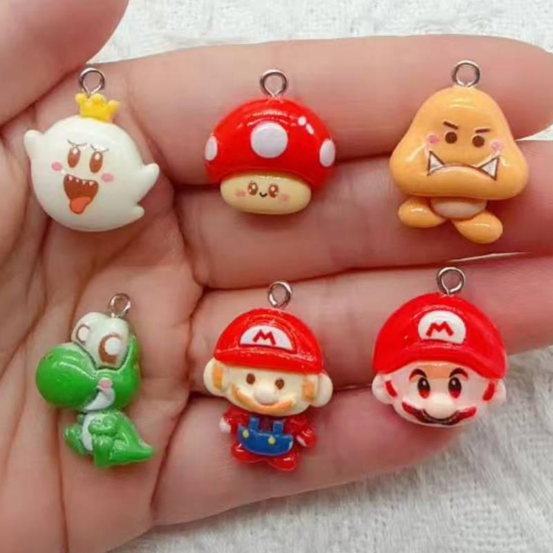 Resin Art Kits For Adults - 10pcs resin cartoon pendant, DIY jewelry