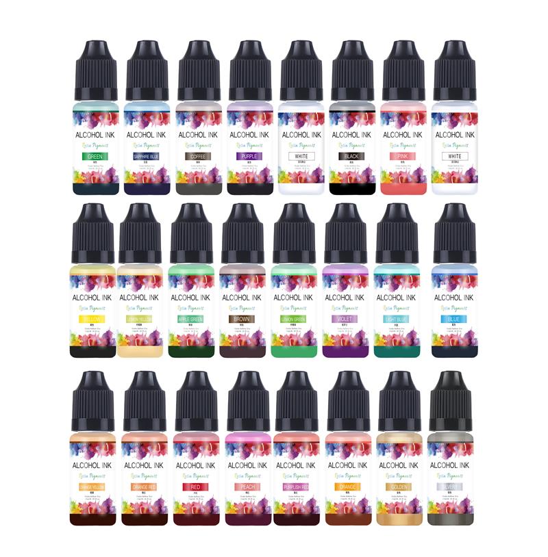 10ml/Bottle 22Colors Alcohol I - Resin Pigment Alcohol Ink recension och pris