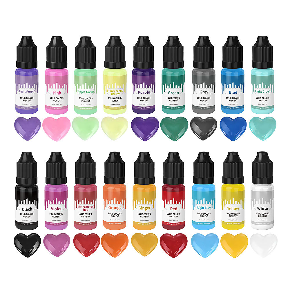 18Colors 10ml Macaron Solid Pa - Resin Color Paste recension och pris