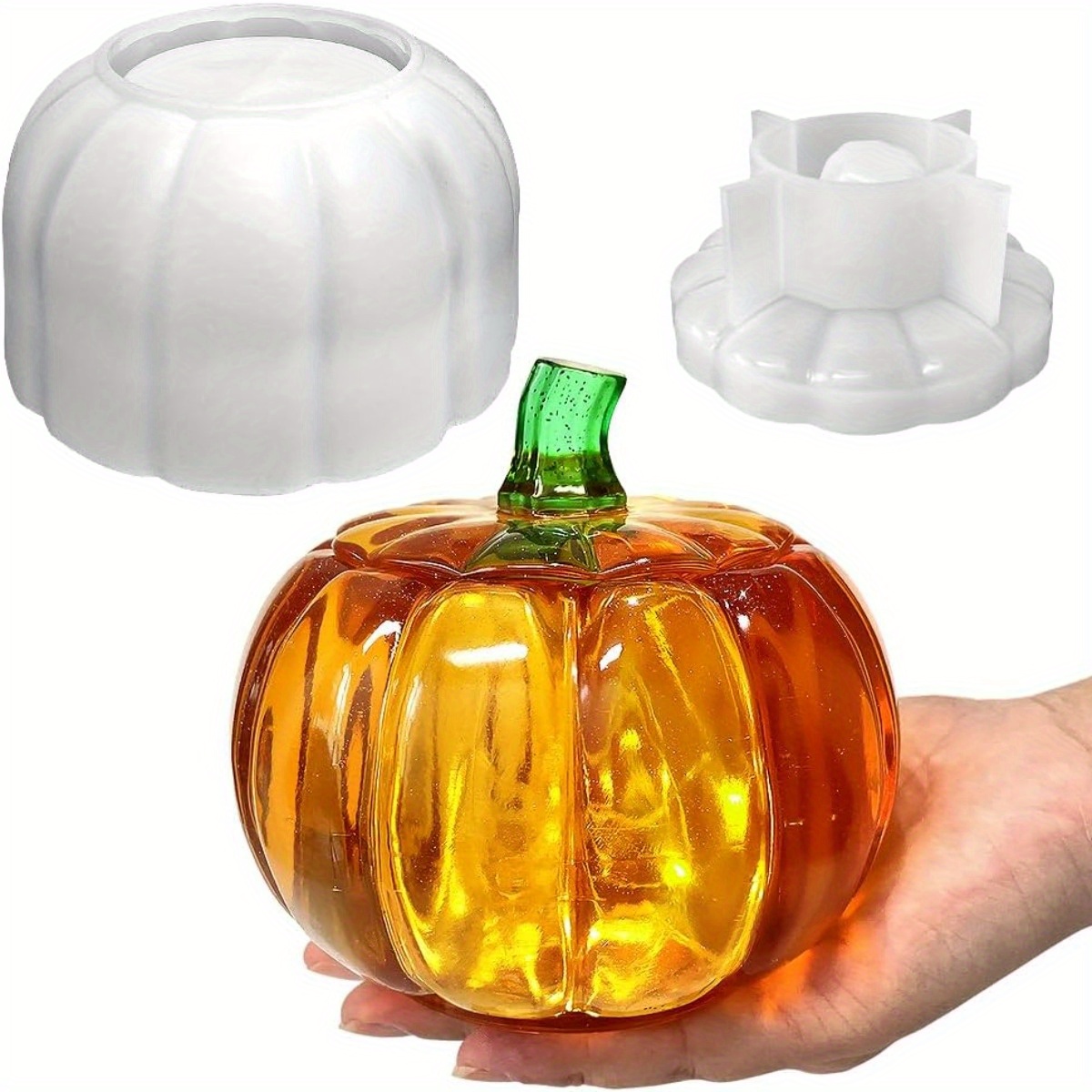5'' Large Pumpkin Jar Mold, Ha - Resin Art Clay recension och pris