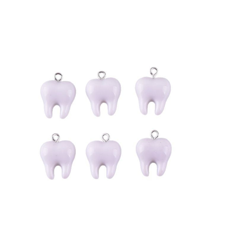 10pcs Cute White Teeth Resin P - Resin Art Kits For Adults recension och pris