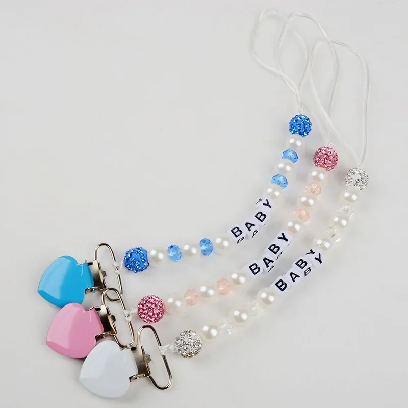 New Infant Baby Pacifier Clip  - Resin Art Clay recension och pris