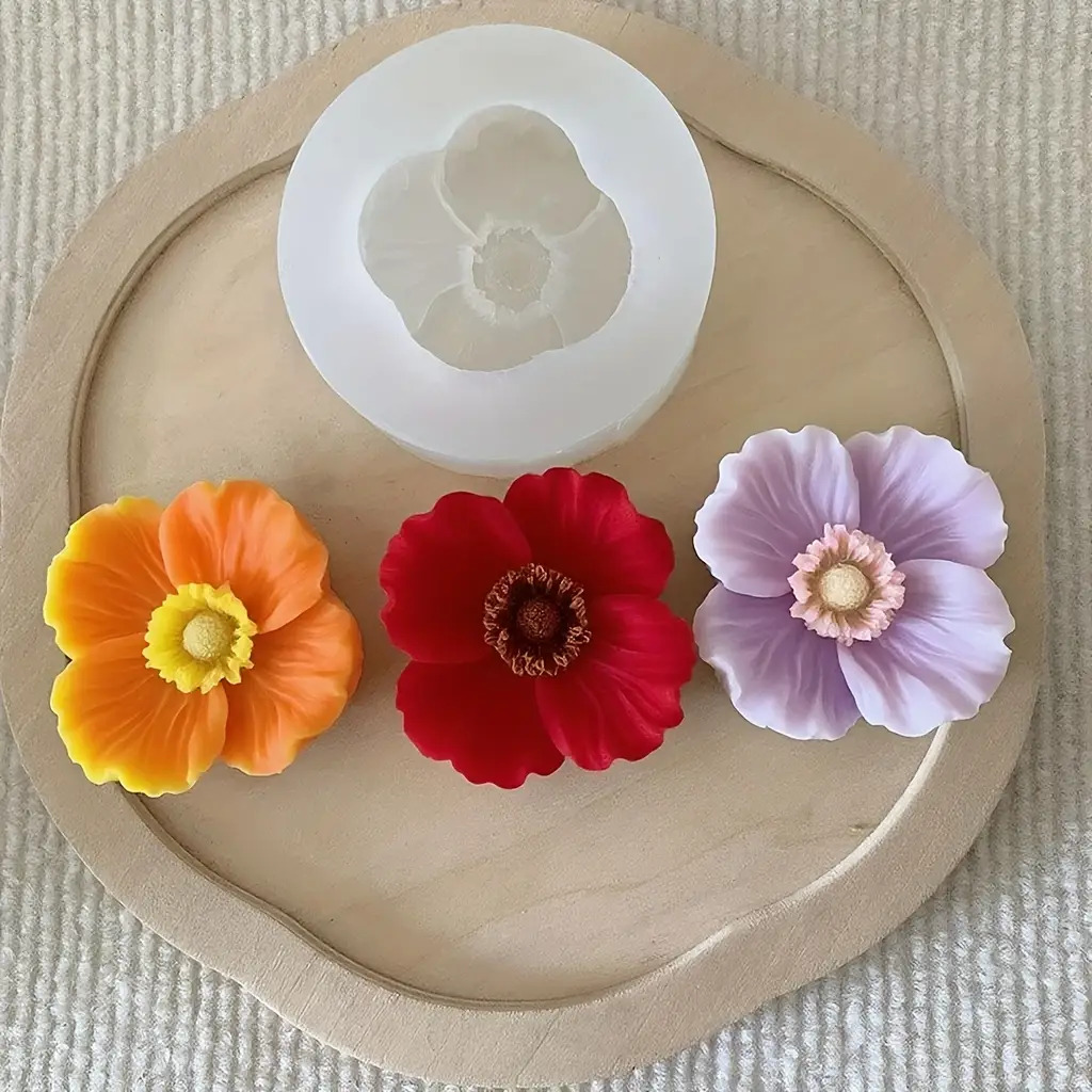 Flower Silicone Candle Mold, C - Resin Art Clay recension och pris