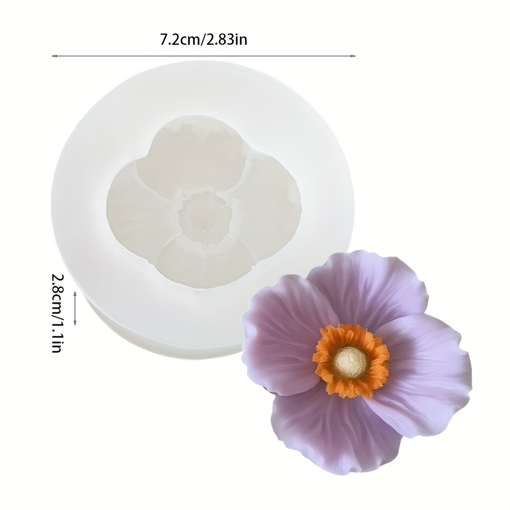 Flower Silicone Candle Mold, C - Resin Art Clay recension och pris