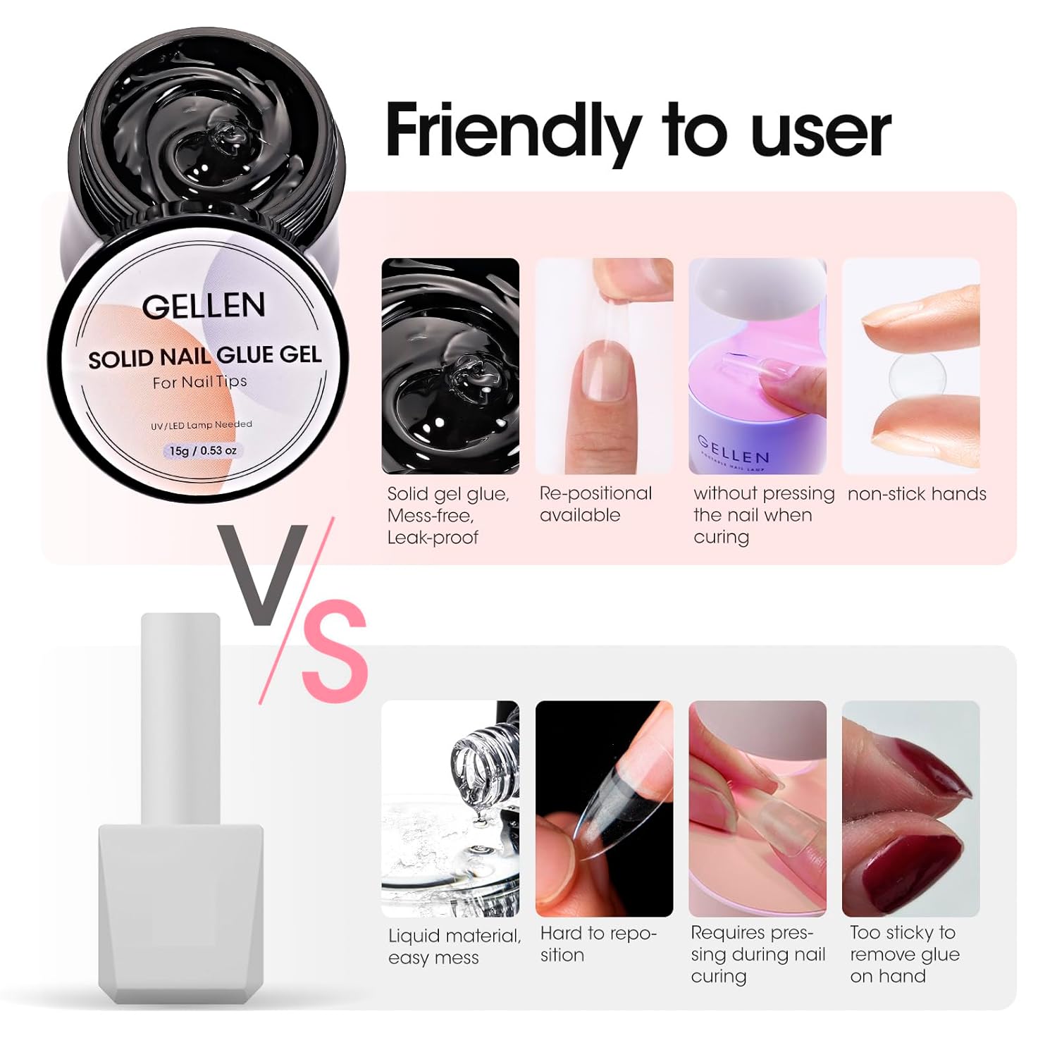 GELLEN Nail Solid Glue Builder - Resin Color Paste recension och pris