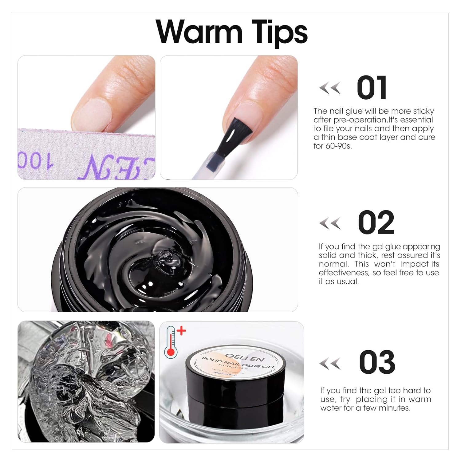 GELLEN Nail Solid Glue Builder - Resin Color Paste recension och pris