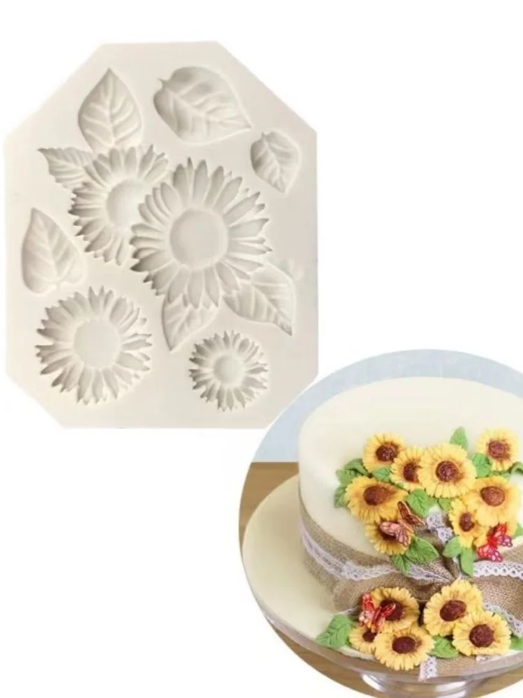 3D Sunflower Candle Mold Silic - Resin Art Clay recension och pris