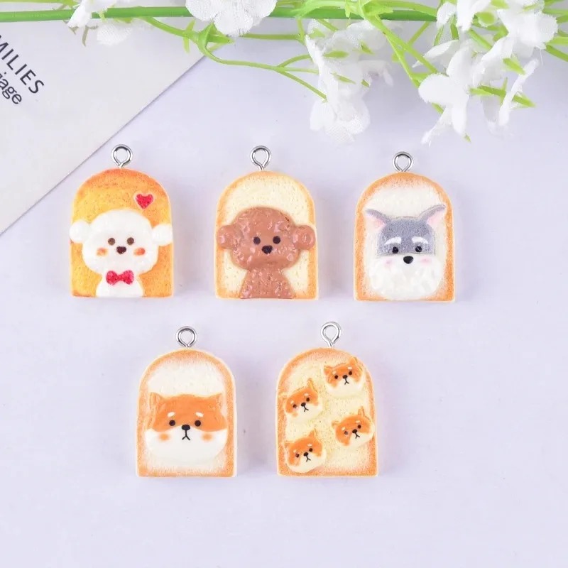 10Pcs Cute Toast Dog Resin Pen - Resin Art Things recension och pris