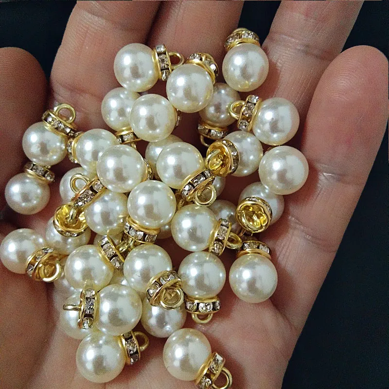 30Pcs Round Pearl Diamond Pend - Resin Art Wedding Gift recension och pris