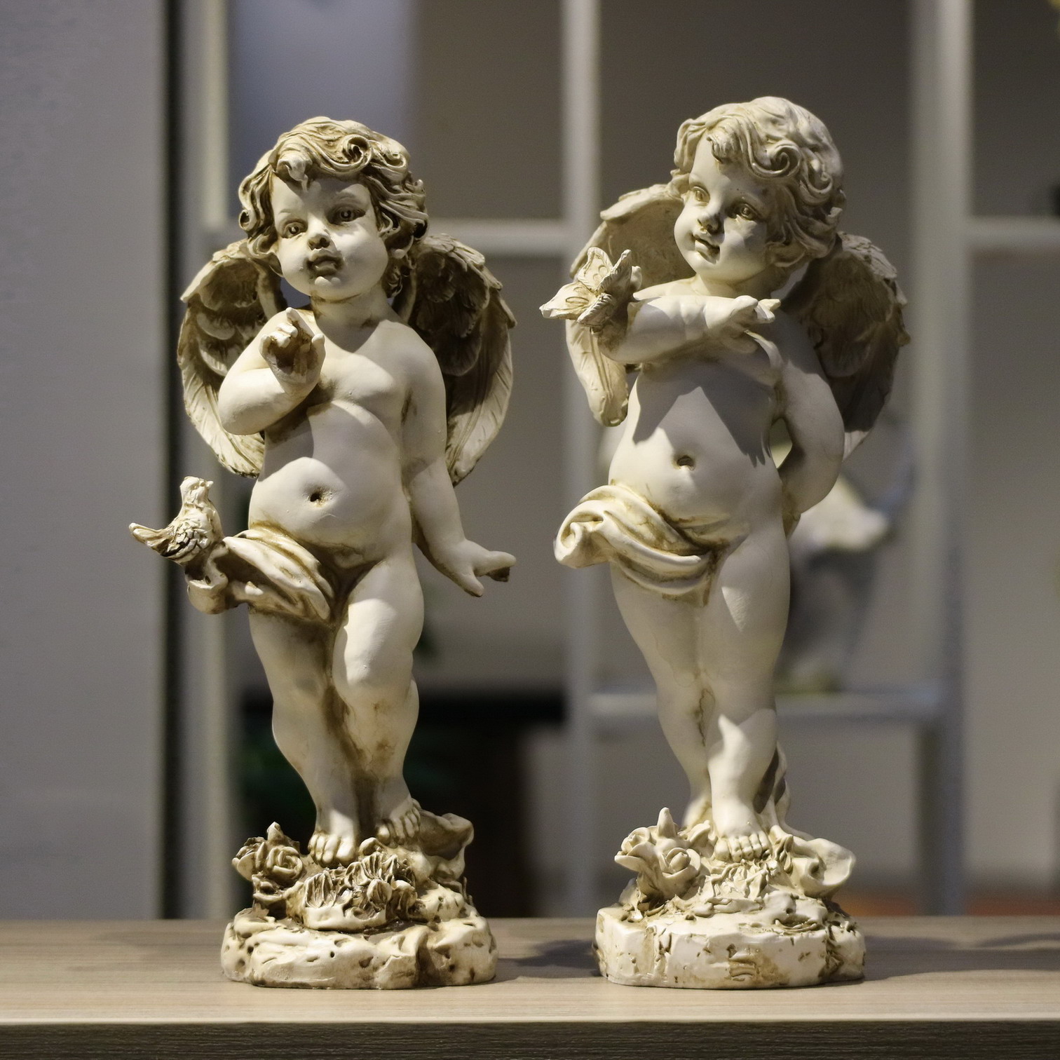 Retro Resin Angel Figurine 29c - Resin Art Wedding Gift recension och pris