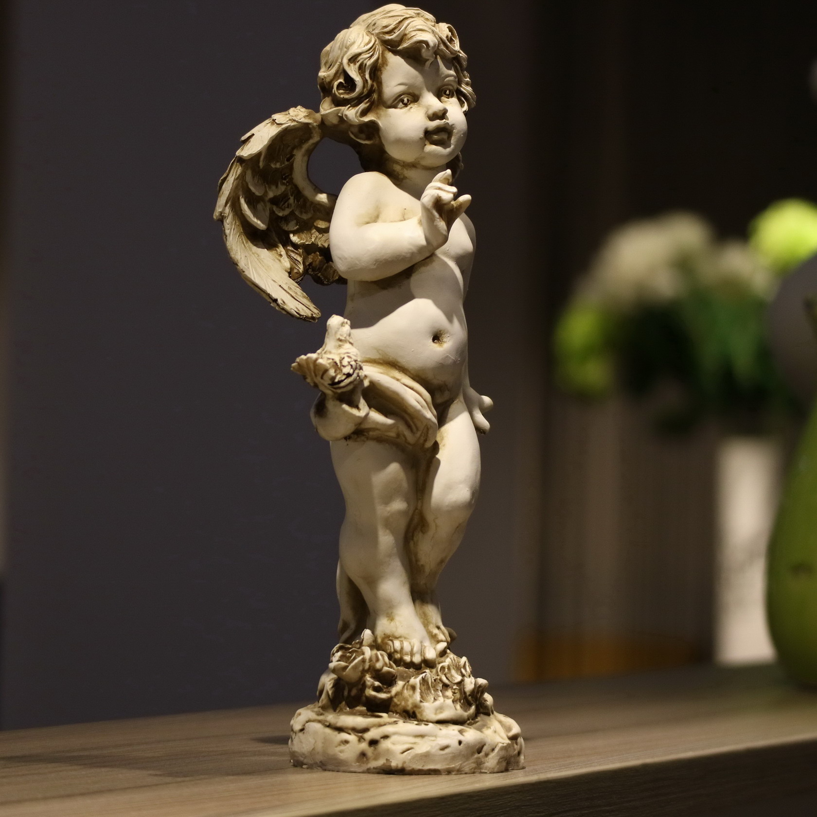 Retro Resin Angel Figurine 29c - Resin Art Wedding Gift recension och pris