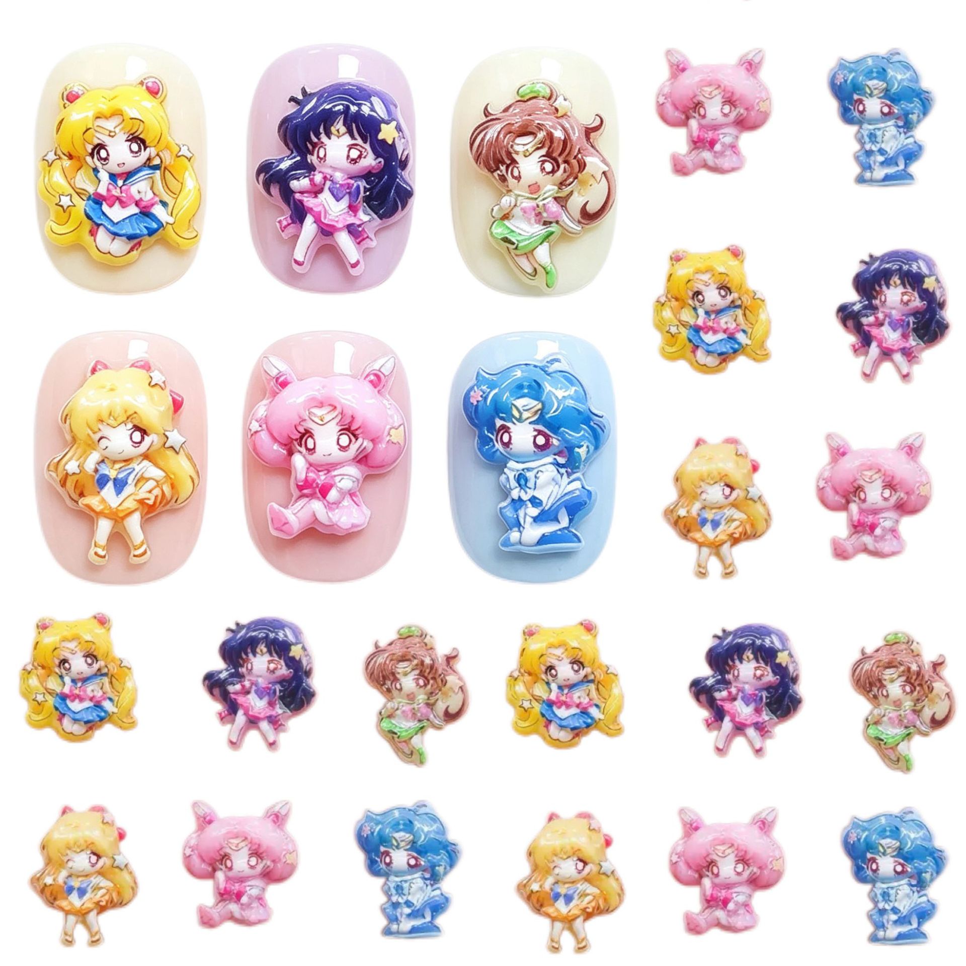 30/100pcs Cartoon for Sailor M - Resin Color Paste recension och pris