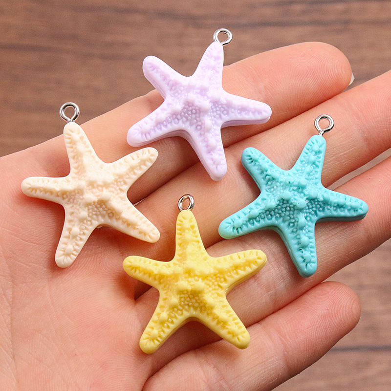 10Pcs Dopamine Color Starfish  - Resin Art Bracelet recension och pris
