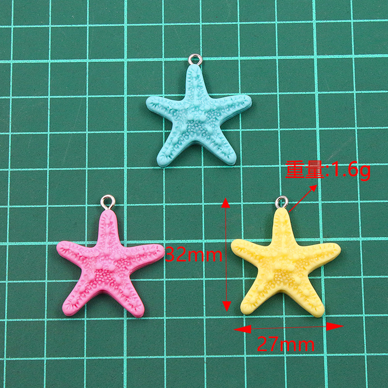10Pcs Dopamine Color Starfish  - Resin Art Bracelet recension och pris