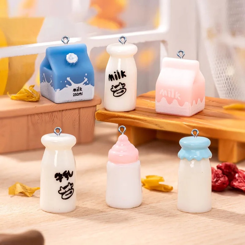 10Pcs Mini Milk Bottle Resin C - Resin Art Bracelet recension och pris