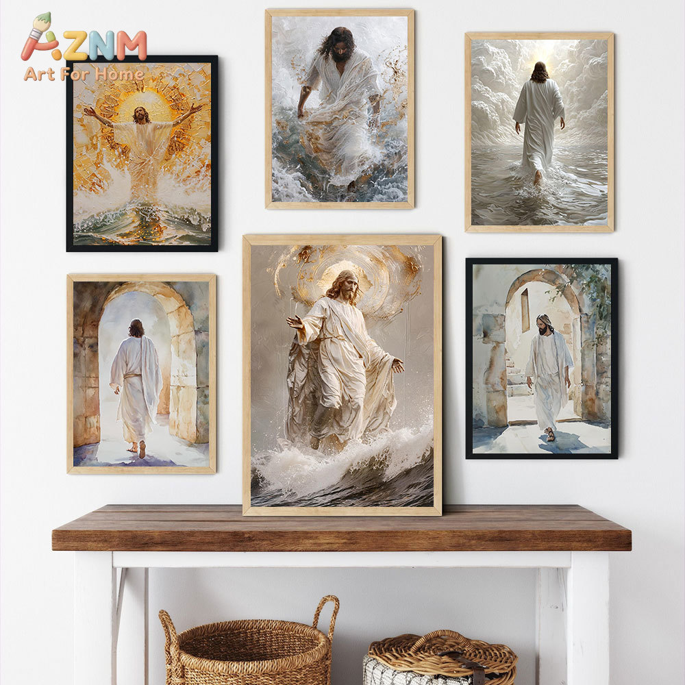 AZNM Jesus Christ Canvas Print - Resin Art On Canvas recension och pris