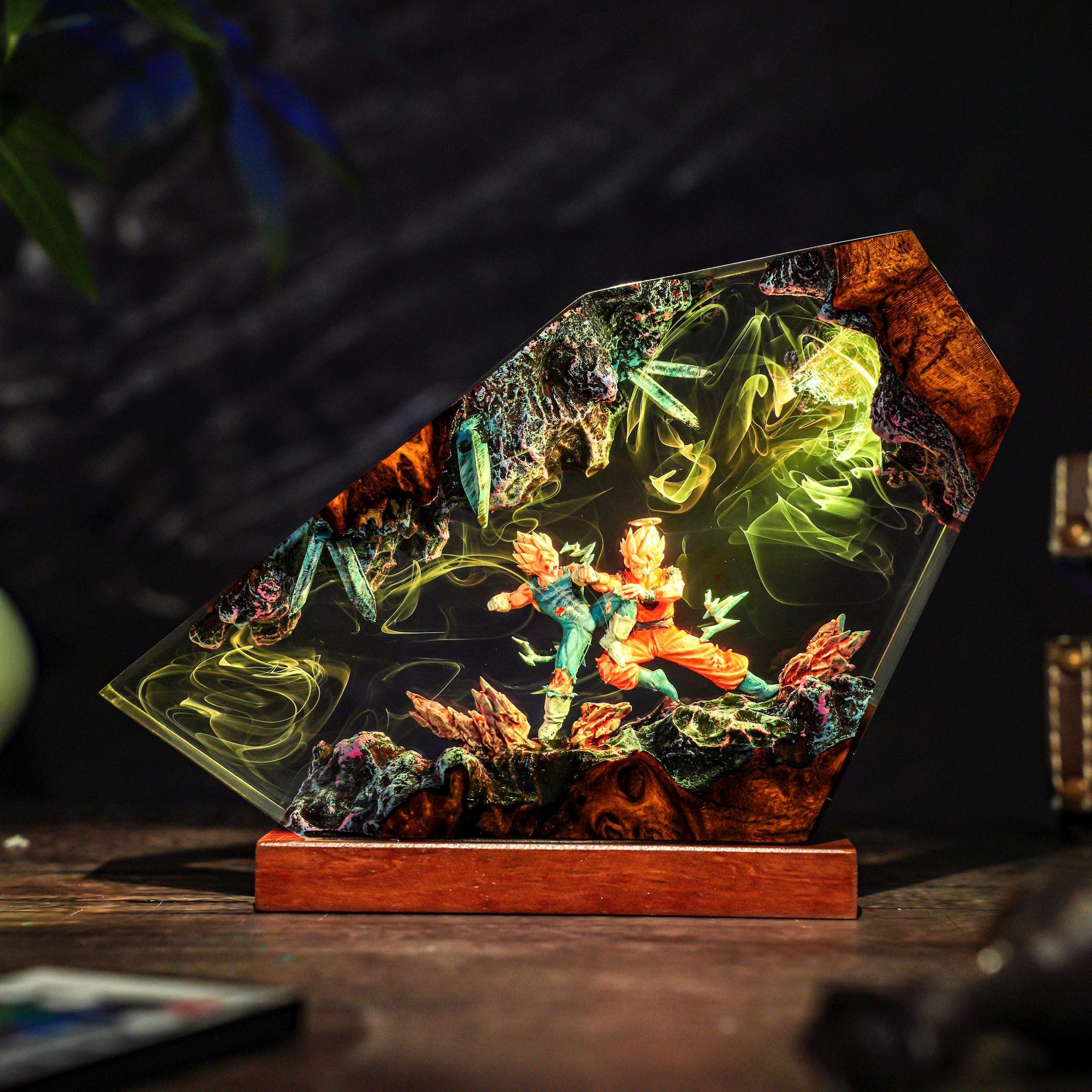 Goku & Vegeta Epoxy Resin Hand - Resin Art Goku recension och pris