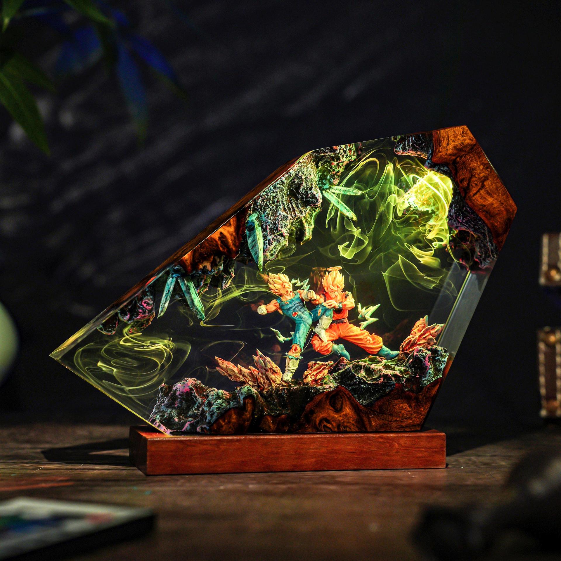 Goku & Vegeta Epoxy Resin Hand - Resin Art Goku recension och pris