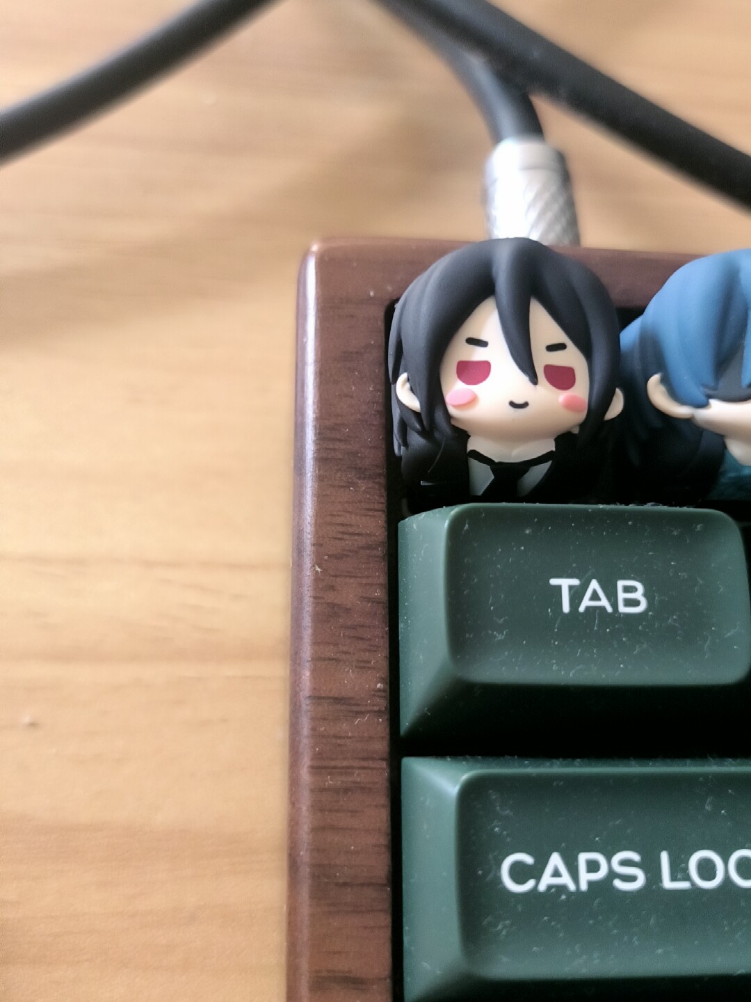 Kawaii Resin Keycap Anime Blac - Resin Art Things recension och pris