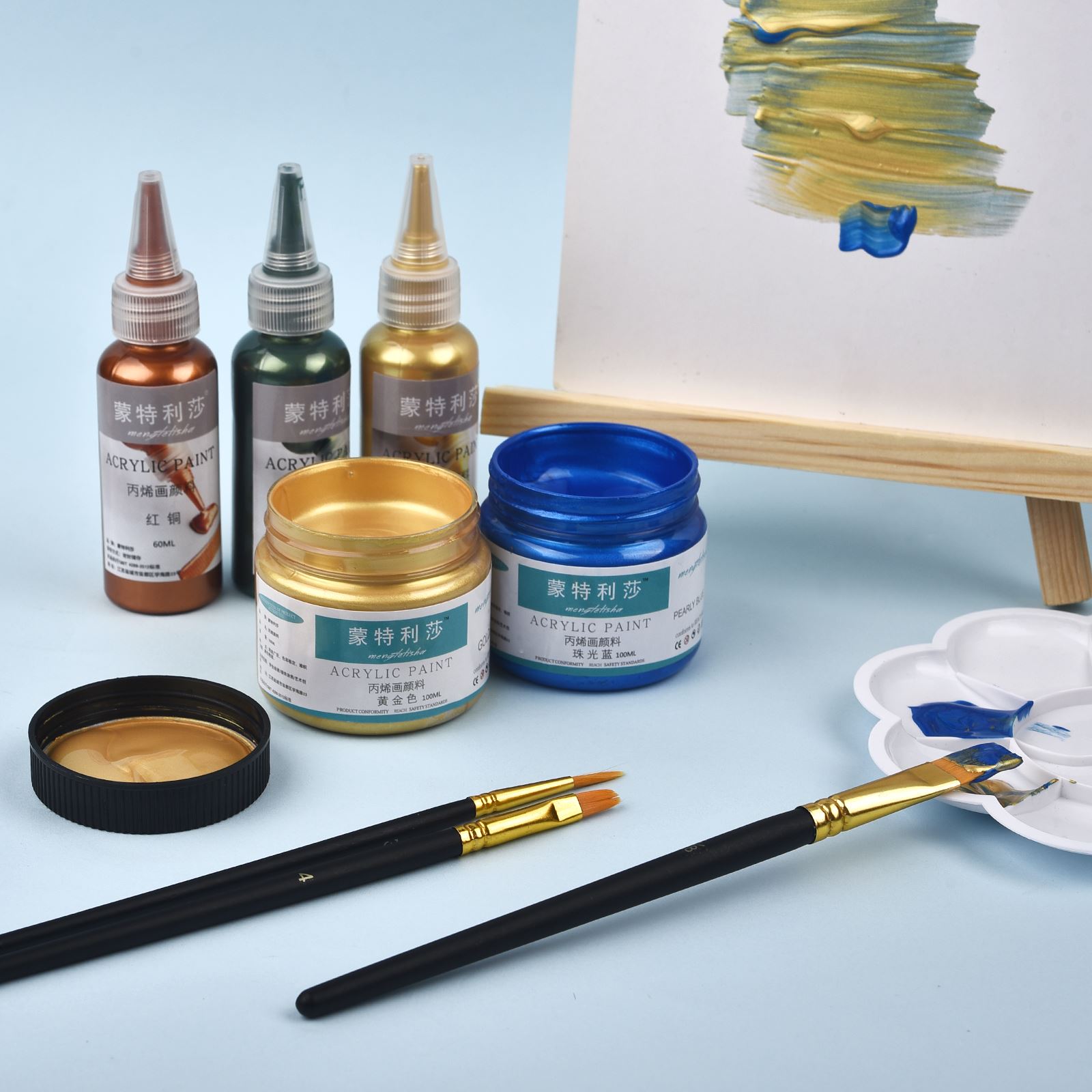 7 Colors 60ml/Bottle Metallic  - Resin Color Paste recension och pris