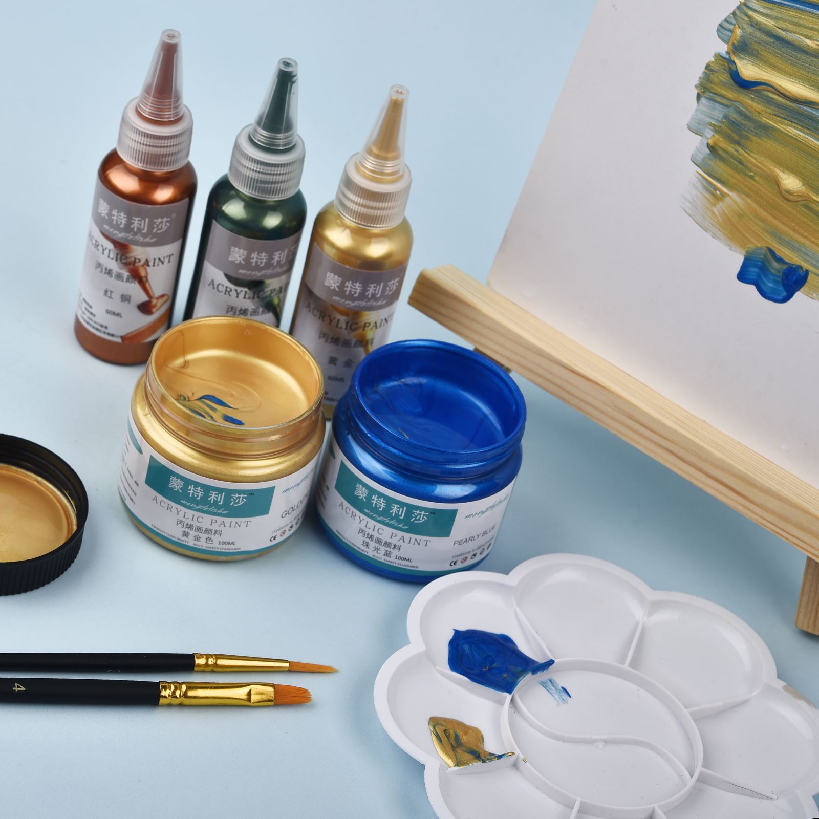 7 Colors 60ml/Bottle Metallic  - Resin Color Paste recension och pris
