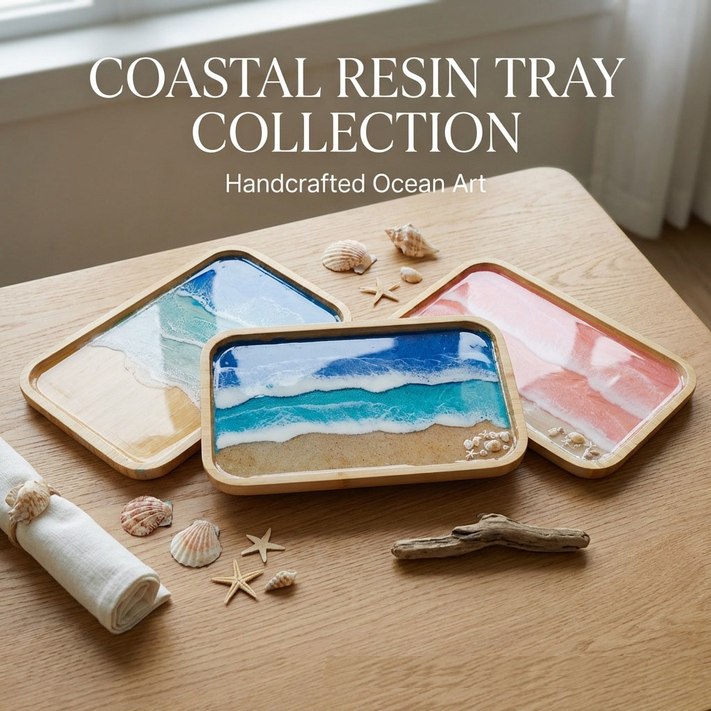 Epoxy Resin Ocean Art Decorati - Resin Art Kitchen recension och pris