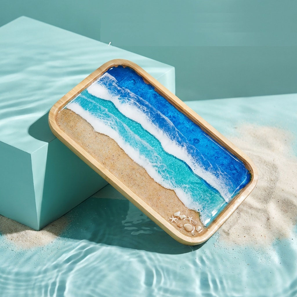 Epoxy Resin Ocean Art Decorati - Resin Art Kitchen recension och pris