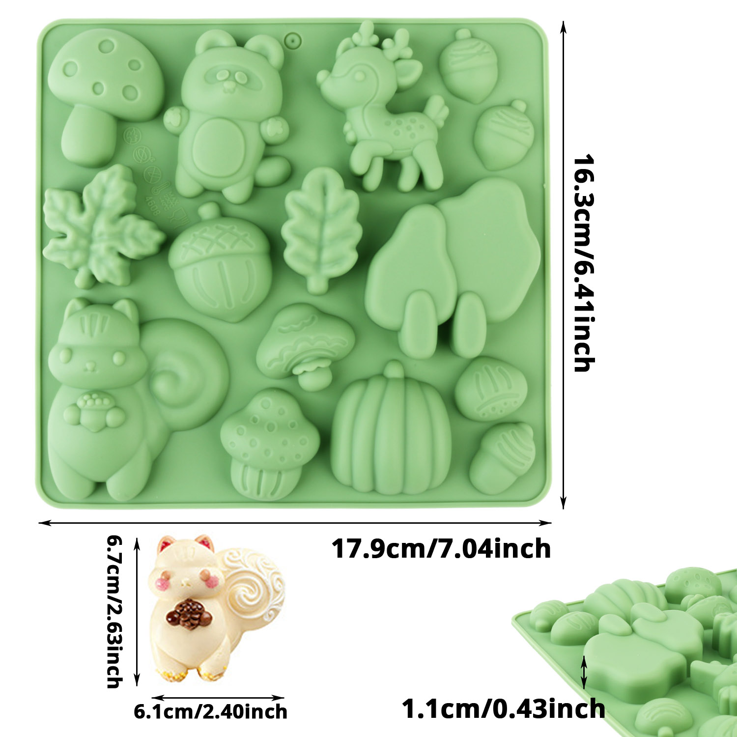 1 Silicone Cake Mold in the Sh - Resin Art Things recension och pris