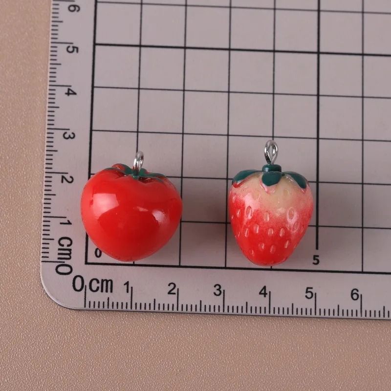 10 Pieces Realistic 3D Strawbe - Resin Art Bracelet recension och pris