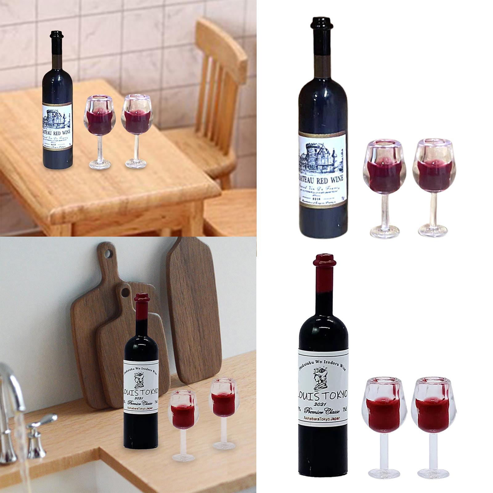 1/12 Scale Dollhouse Wine Bott - Resin Art Kitchen recension och pris