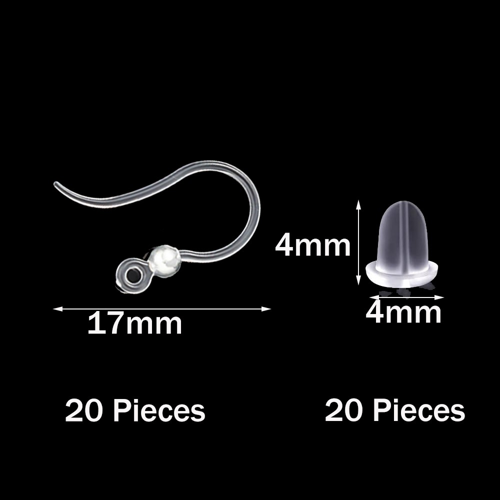 40pcs Clear Plastic Earring Ho - Resin Art Kits For Adults recension och pris
