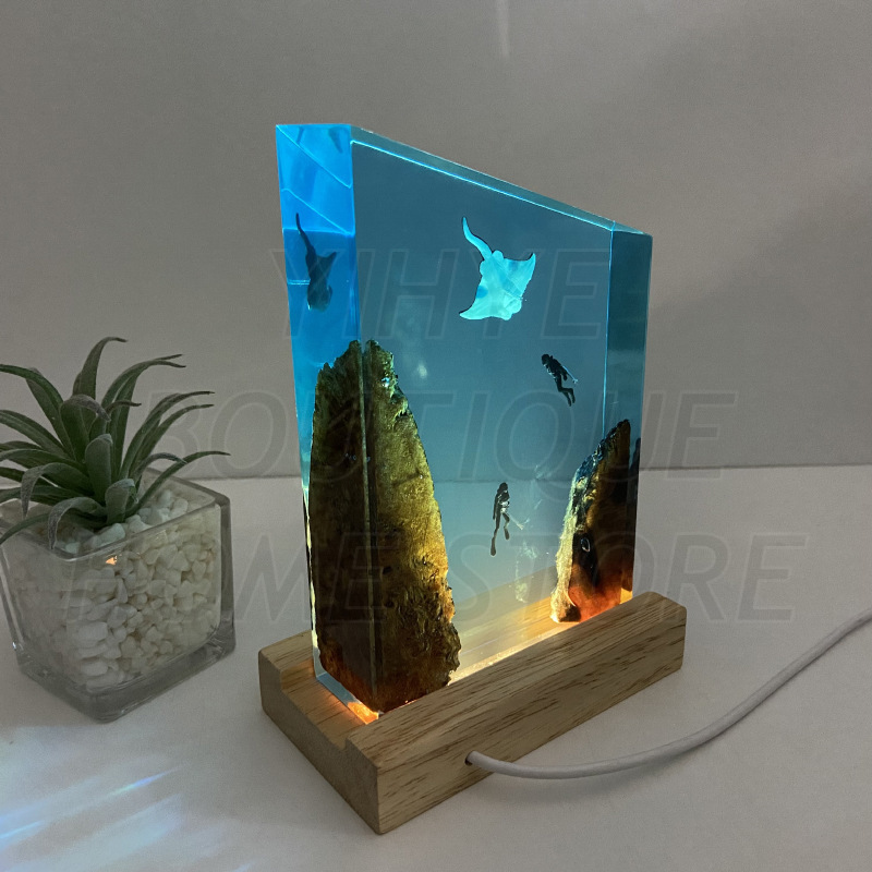 Marine Series Resin Art Piece  - Resin Art Gift For Birthday recension och pris