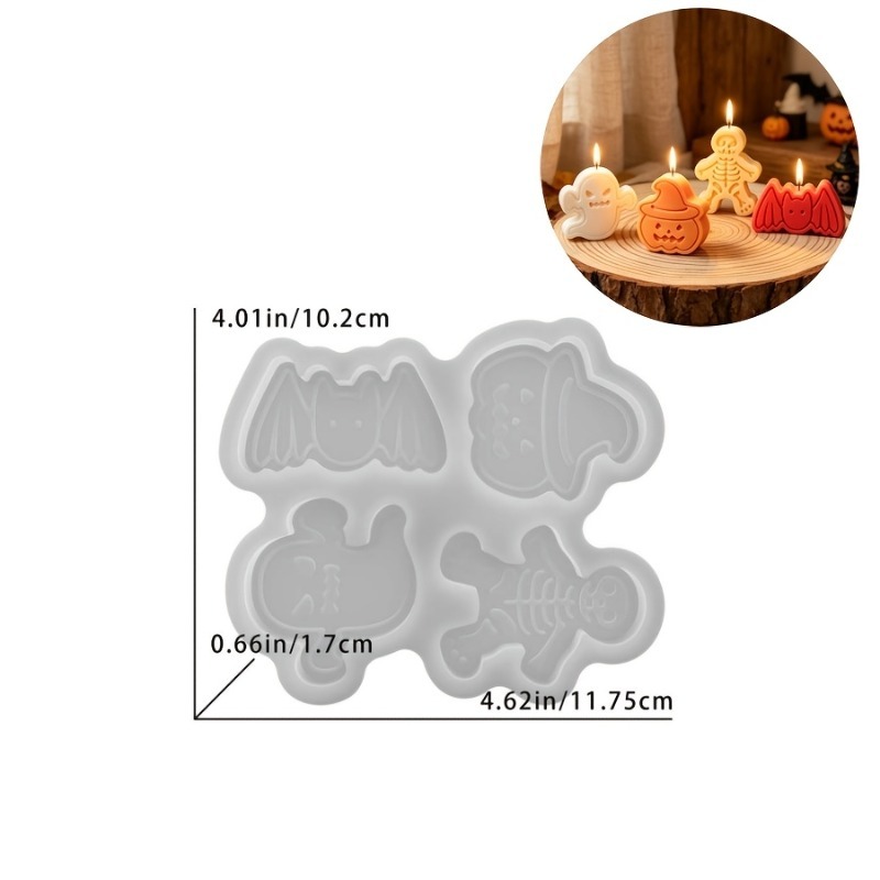4-cavity silicone resin mold s - Resin Art Clay recension och pris