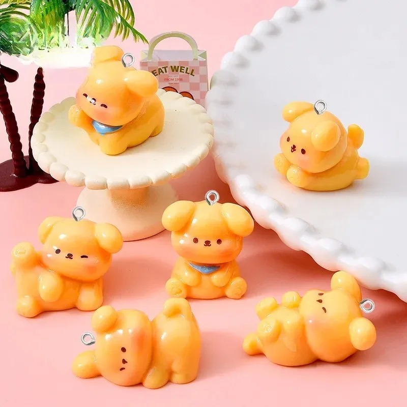 10Pcs Cute Cartoon Dog Acrylic - Resin Art Bracelet recension och pris