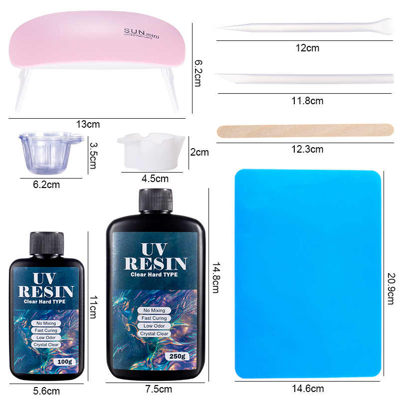 100g/250g Clear UV Resin Hard  - Resin Color Paste recension och pris