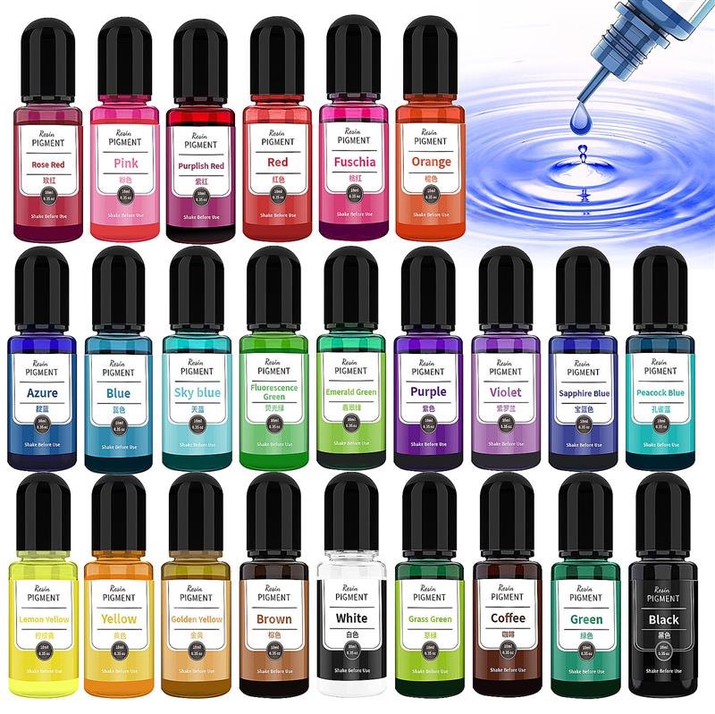 24 Color Art Ink Alcohol Resin - Resin Pigment Alcohol Ink recension och pris